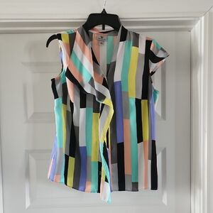 Worthington Multicolor Striped Blouse
